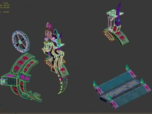 magic city - roadside pillar 02 3D Model