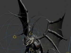 magic sea abyss - devil statue 3D Model