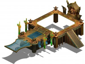 墓 - メインプラットフォーム 3Dモデル