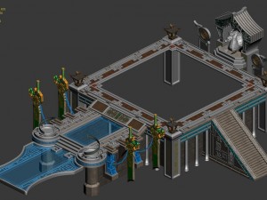 tomb - the main platform 3D Model