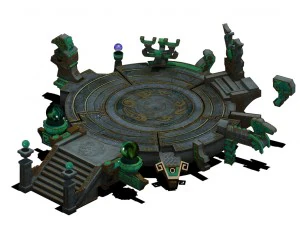 mu lan temple - transmission point 25 3D Model