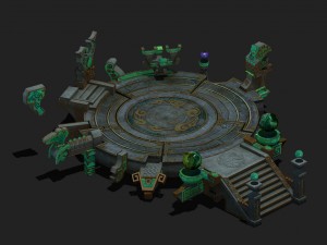 mu lan temple - transmission point 25 3Dモデル