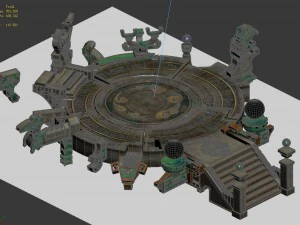 mu lan temple - transmission point 25 3D Model