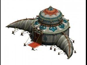 ムーラン草原 - テント 01 3Dモデル