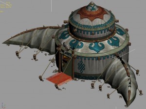 mulan prairie - tent 01 3D Model