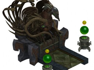 statue of the temple of the clan - the sacred lamp 3D मॉडल