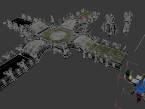 mulan sanctuary - corridor 02 3D Model