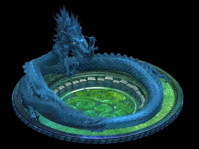 panlong - chuansong zhen 3D Model .c4d .max .obj .3ds .fbx .stl .blend