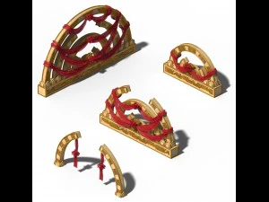 acessórios - decorações de casamento 01 Modelo 3D