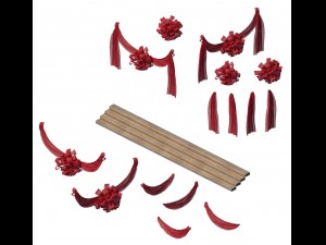 accessories - wedding decorations 01 3D मॉडल