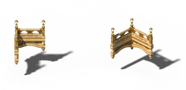 accessories - wonderful fantasy - railings 01 3D Модель .c4d .max .obj .3ds .fbx .stl .blend 