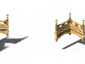 액세서리 - 멋진 판타지 - 난간 01 3D 모델