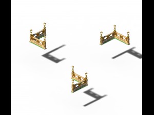 accessories - wonderful fantasy - railings 01 3D Модель