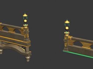 accessories - wonderful fantasy - railings 01 3D Модель
