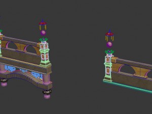 accessories - wonderful fantasy - railings 01 3D Модель