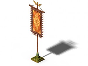 accessories - wonderful fantasy - flag 01 Modelo 3D
