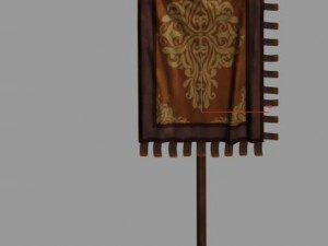 accessories - wonderful fantasy - flag 01 Modelo 3D