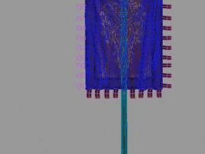accessories - wonderful fantasy - flag 01 Modelo 3D