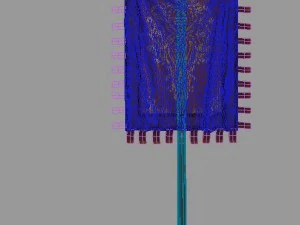 accessories - wonderful fantasy - flag 01 3D Model