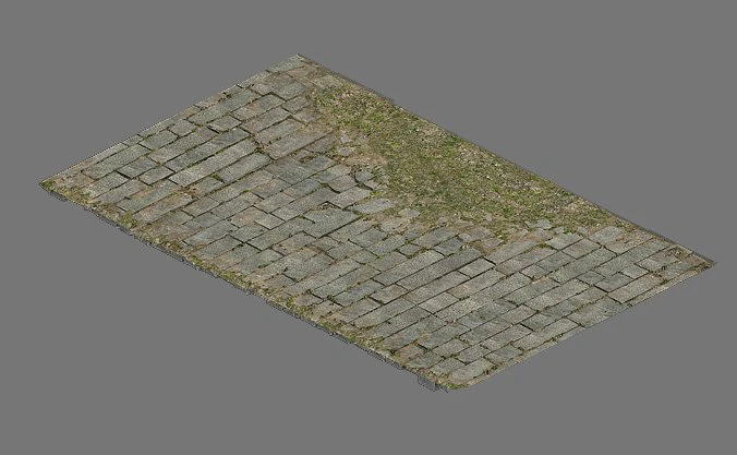 broken - ordinary tiles 3D Model .c4d .max .obj .3ds .fbx .stl .blend 