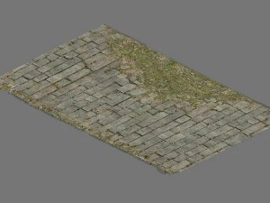 broken - ordinary tiles 3D Model