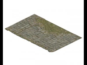 broken - ordinary tiles 3D Model