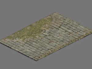 broken - ordinary tiles 3D Model