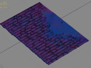 broken - ordinary tiles 3D Model