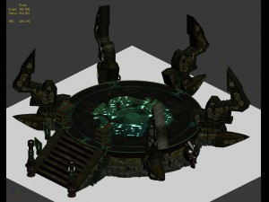 qiyuan island - altar high platform Model 3D