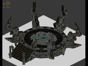 qiyuan island - altar high platform Model 3D