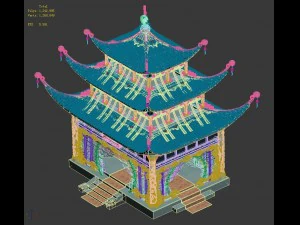 riyue island - palace 3D Model