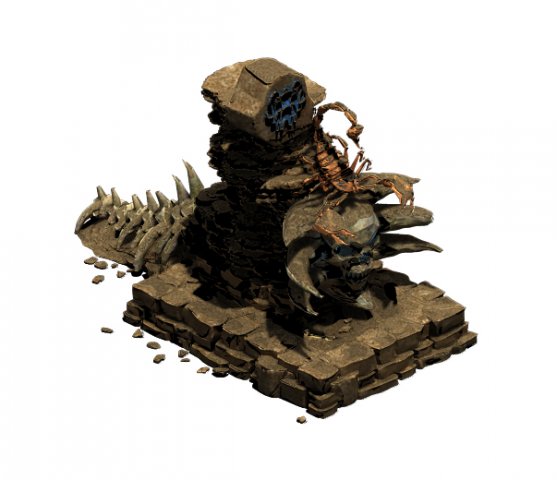 desert-boss altar Model 3D .c4d .max .obj .3ds .fbx .stl .blend 