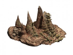 desert - boss altar fossil bones Modelo 3D
