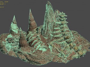 desert - boss altar fossil bones 3D Model
