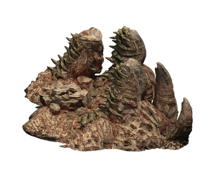 desert - boss altar fossil bones 02 3D Model .c4d .max .obj .3ds .fbx .stl .blend