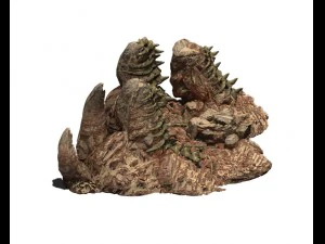 desert - boss altar fossil bones 02 3D Model
