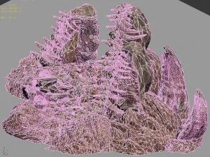 desert - boss altar fossil bones 02 3D Model
