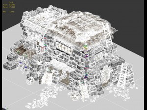desert - straw house Model 3D