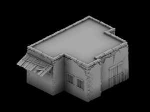 desert ancient battlefield - house 01 Model 3D