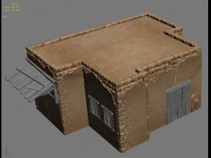 desert ancient battlefield - house 01 3D Model