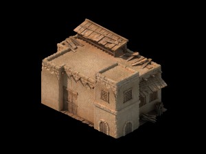 desert ancient battlefield - house 02 Modèle 3D