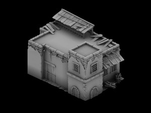 desert ancient battlefield - house 02 Modèle 3D