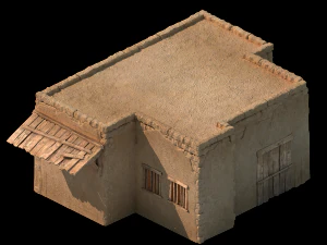 desert ancient battlefield - house 03 3D Model