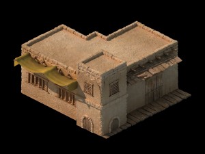 desert ancient battlefield - house 04 Modelo 3D