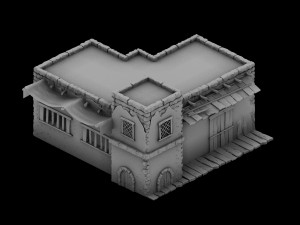 desert ancient battlefield - house 04 Modelo 3D