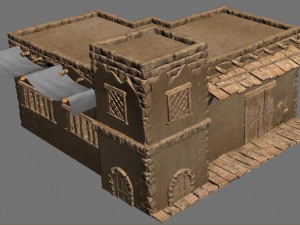 desert ancient battlefield - house 04 Modelo 3D
