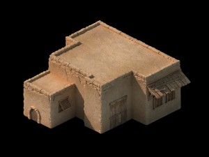 desert ancient battlefield - house 06 Model 3D