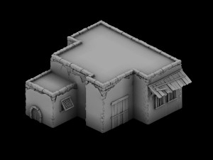 desert ancient battlefield - house 06 Model 3D