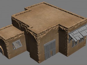 desert ancient battlefield - house 06 Model 3D