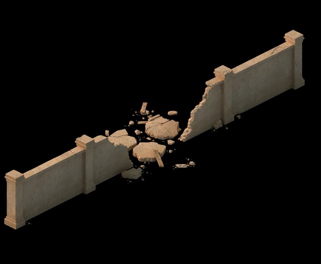 desert ancient battlefield - miscellaneous pieces 3D 모델 .c4d .max .obj .3ds .fbx .stl .blend 